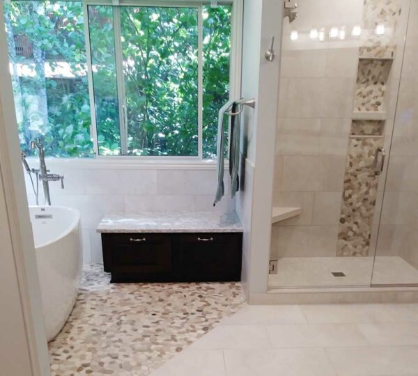 West Linn Contemporary Master Bathroom Remodel