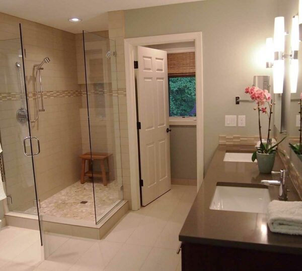 Bathroom Remodel with High End Finishes