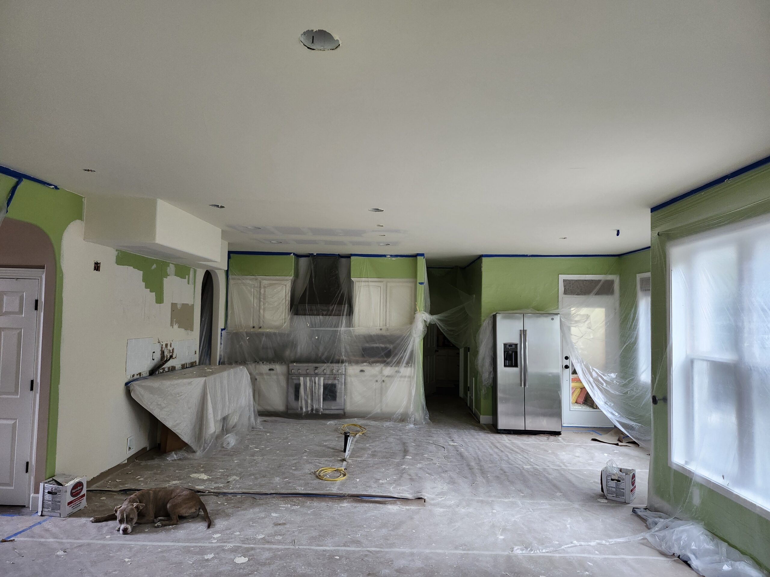 During Kitchen Remodel in Tigard after Reframing