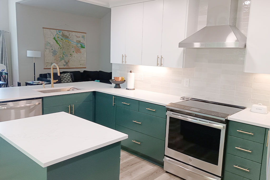 Tigard OR Kitchen Remodel with Varying Colors in Subway Tile Tigard OR Kitchen Remodel with Varying Colors in Subway Tile