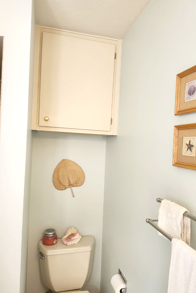 Master Bathroom Cabinet Above Toilet Before Remodel Tigard master bathroom cabinet above toilet before remodel