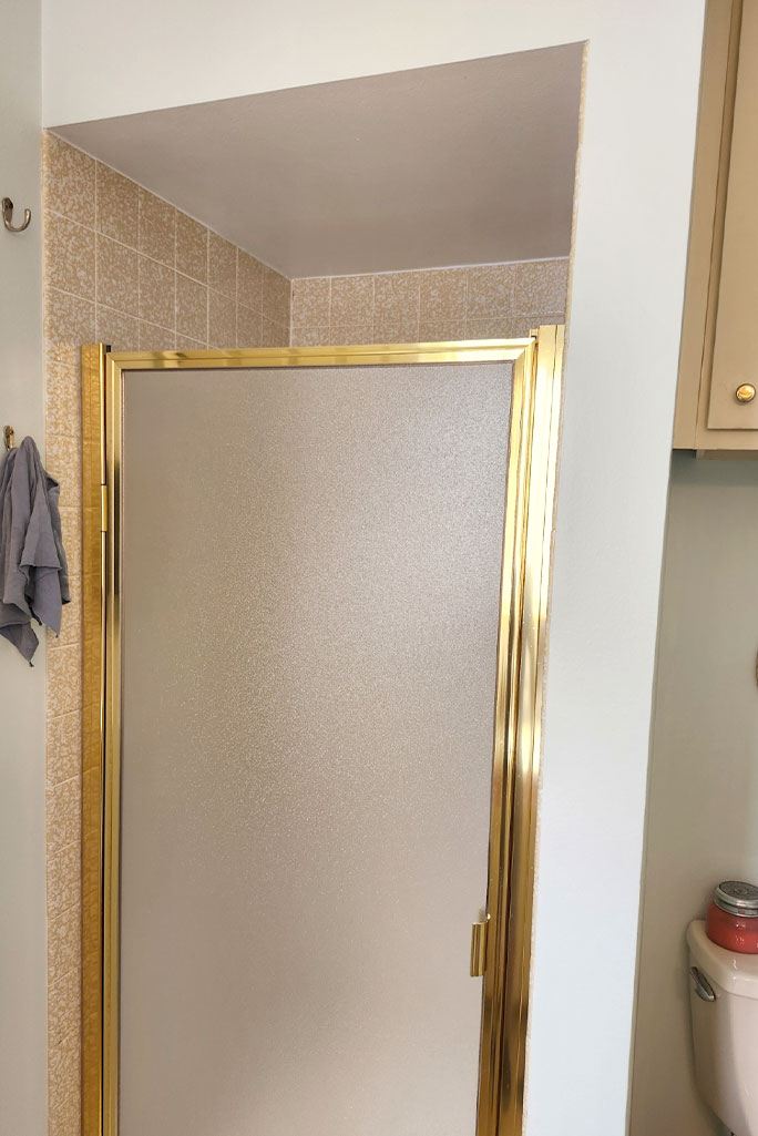 Master Bathroom Shower Before Remodel Tigard master bathroom shower before remodel