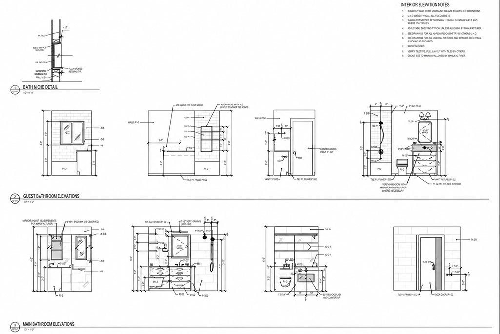 Elevations for Bathroom Remodel in Tigard Elevations for Bathroom Remodel in Tigard